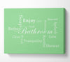 Bathroom Quote Bathroom Tranquility Green Canvas Wall Art