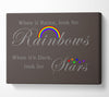 When It Rains Look For Rainbows 2 Chocolate Canvas Wall Art