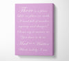 Alice In Wonderland As Mad As A Hatter Pink Canvas Wall Art