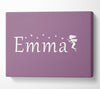 Your Name In Fairy Dust Dusty Pink Canvas Wall Art