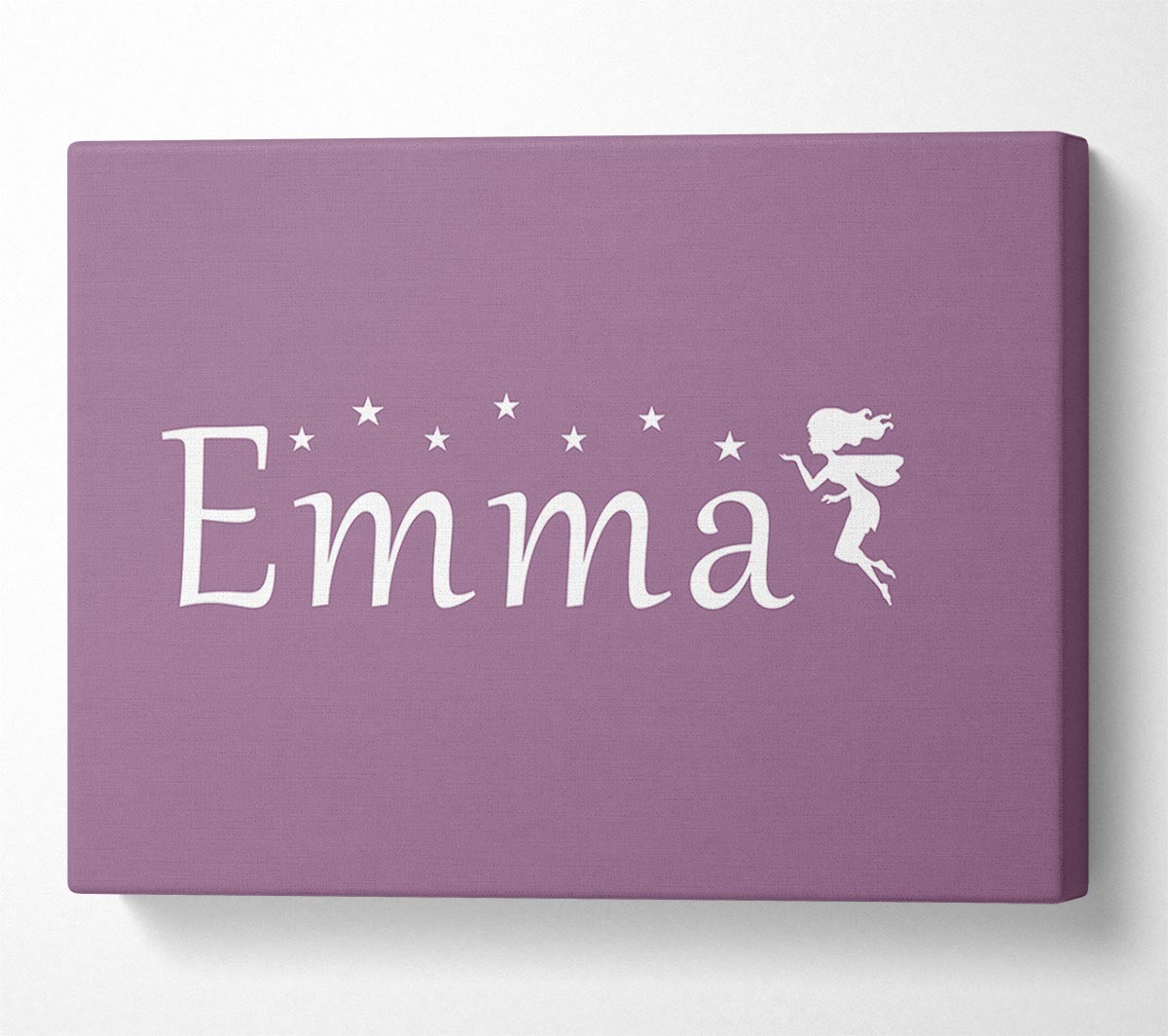 Your Name In Fairy Dust Dusty Pink Canvas Wall Art