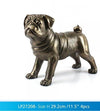 Bronzed Pug Large 29.2cm / 11.5" ornament figure ideal gift gift boxed