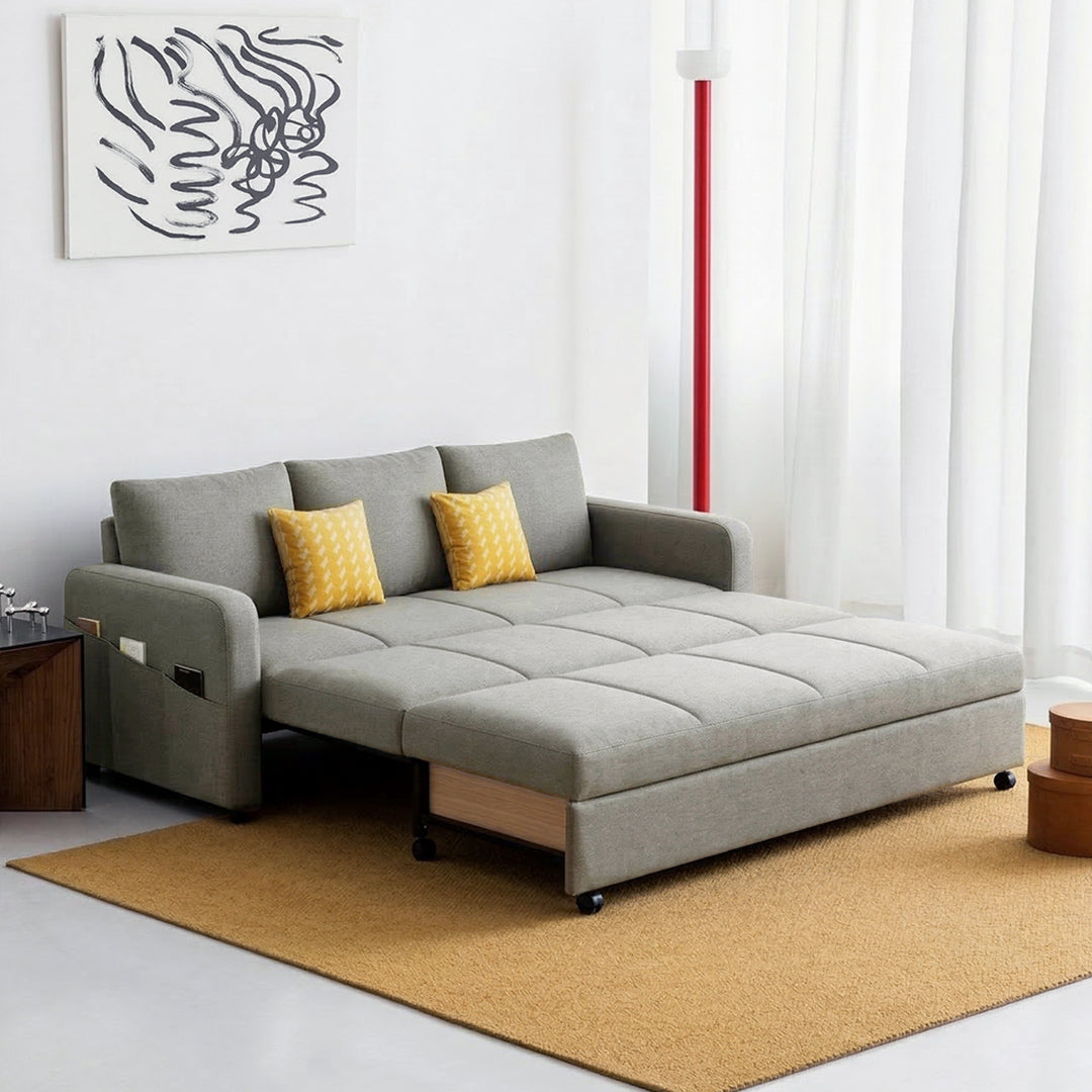 Gabriel Two Seater Sofa Bed, Linen
