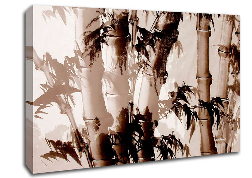 Bamboo Caines Canvas Wall Art