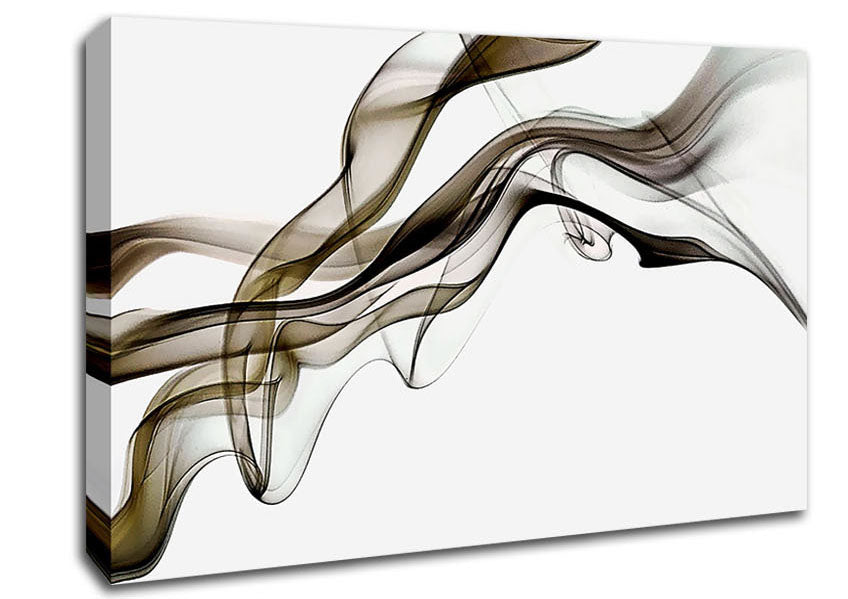 Brown Smoked Trail Canvas Wall Art