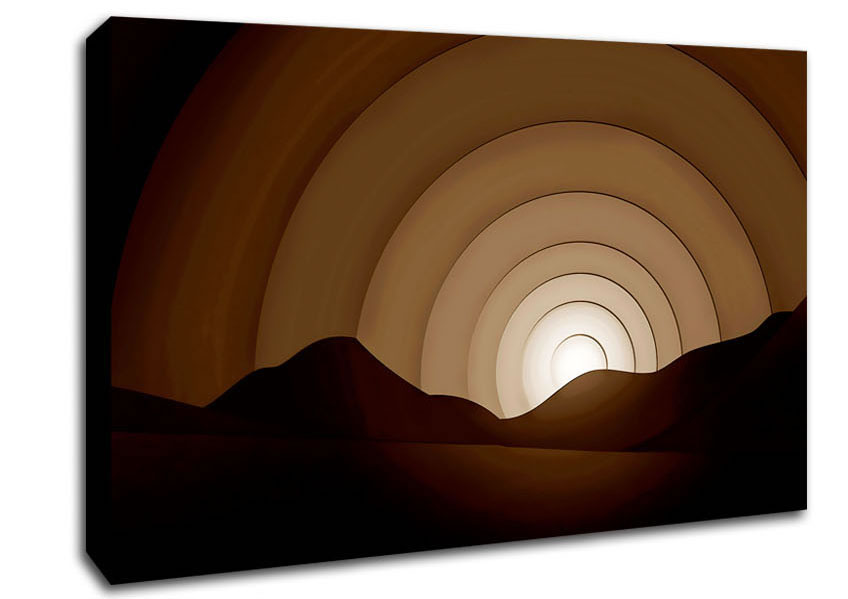 Chocolate Rainbow Horizon Canvas Wall Art