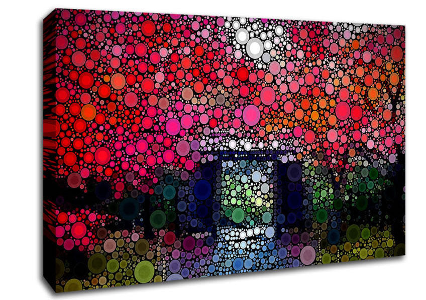 Circles In The Garden Canvas Wall Art