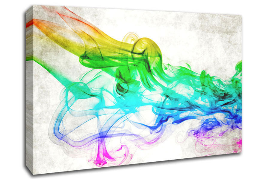 Colorful Smoke 3 Canvas Wall Art