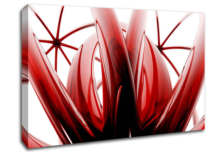Crimson Glass Canvas Wall Art