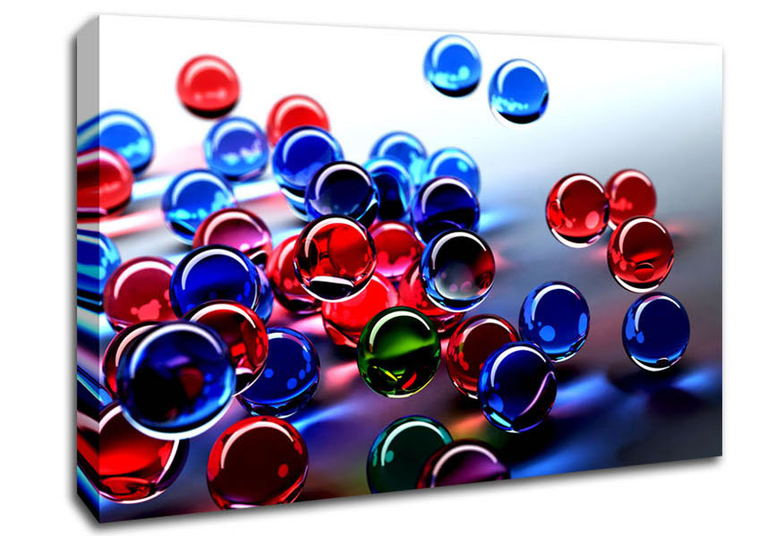 Floating Bubbles Canvas Wall Art