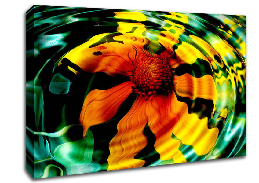 Flower Drop Canvas Wall Art