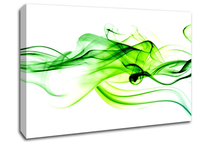 Green Smoke Canvas Wall Art