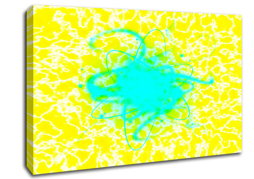 Heart Of The Matter Blue Canvas Wall Art