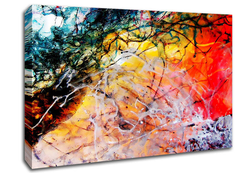 Illusive Rainbow Trees Canvas Wall Art