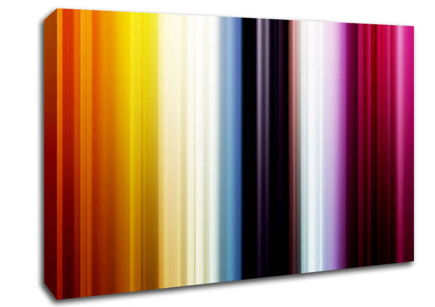 Rainbow Stripes Canvas Wall Art