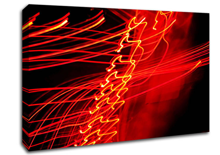 Red Distraction Canvas Wall Art