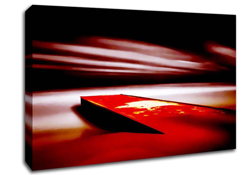 Red Pier Dream Canvas Wall Art