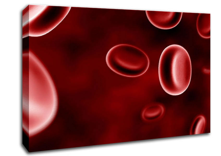 Red Spheres In Motion Canvas Wall Art