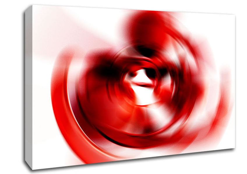 Red Time Tunnel Canvas Wall Art