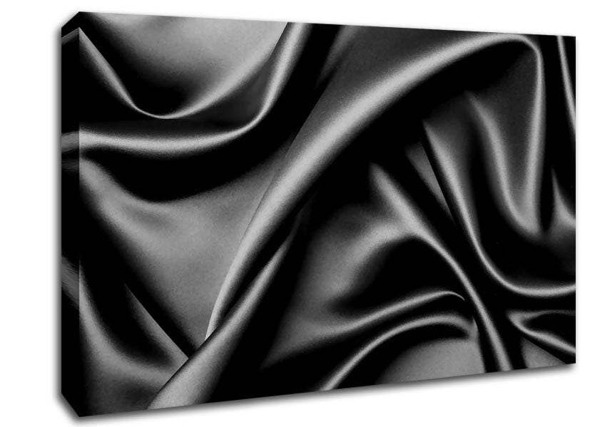 Silk Black Canvas Wall Art