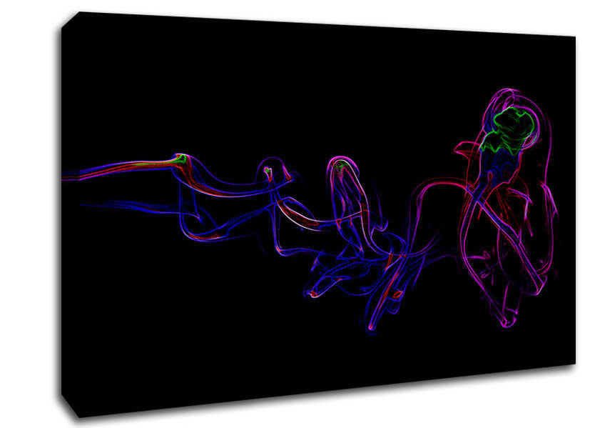 Smoke Dance Canvas Wall Art