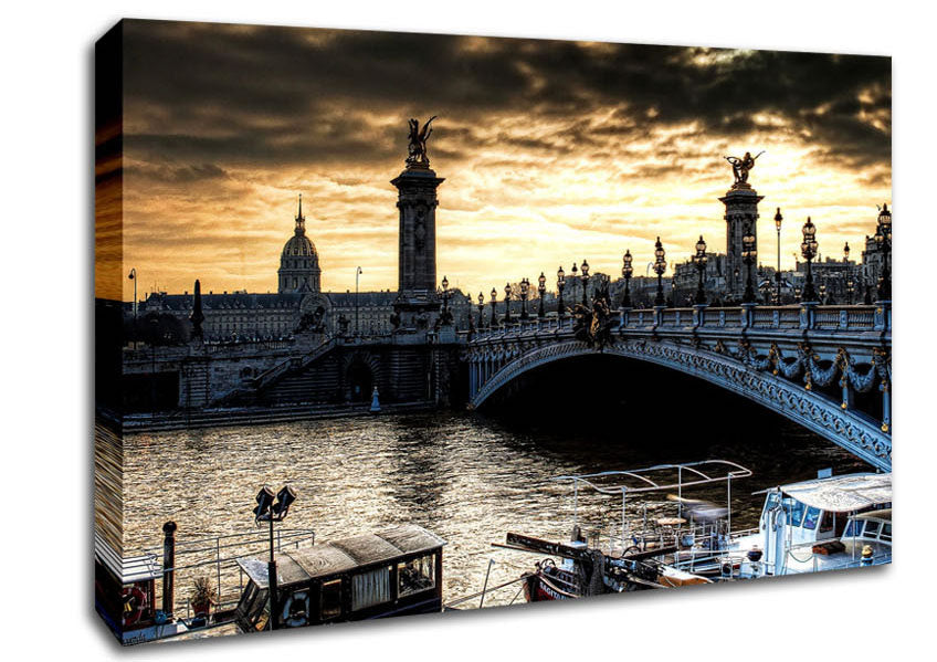 Alexander Bridge Paris Canvas Wall Art
