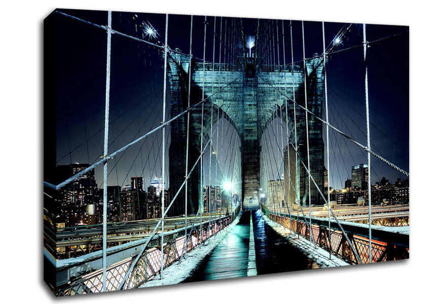 Brooklyn Bridge Walkway Canvas Wall Art