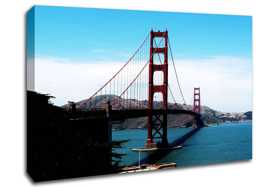 Golden Gate Bridge Afar Canvas Wall Art