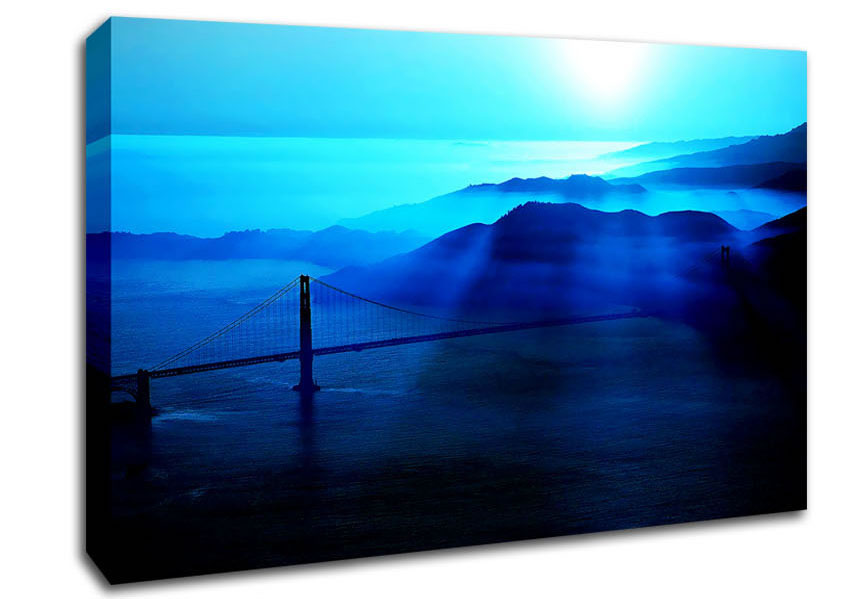 Golden Gate Bridge Morning Mist Canvas Wall Art