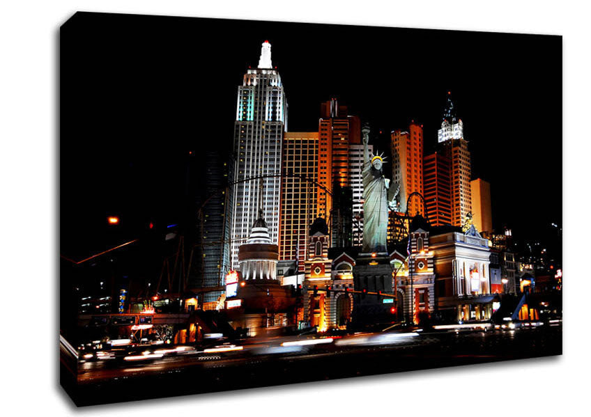 Las Vegas Statue Of Liberty Canvas Wall Art