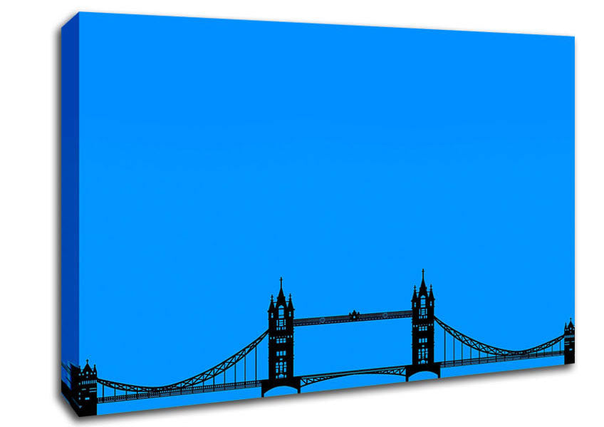 London Tower Bridge Silhouette Canvas Wall Art