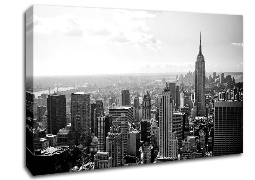 New York City Skyscrapers B n W Canvas Wall Art