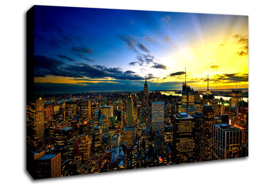 New York City Colours Canvas Wall Art