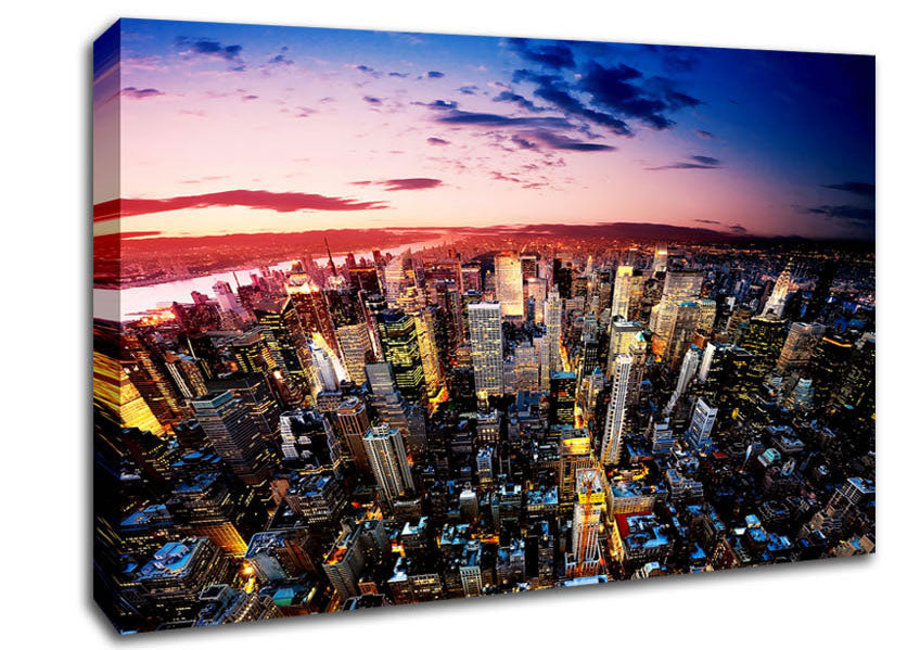 New York Sunrise Canvas Wall Art