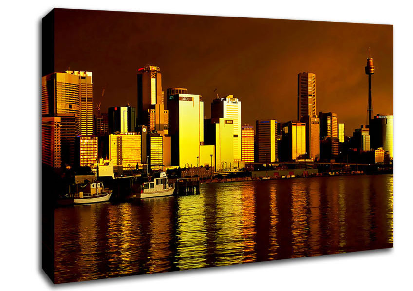 New Zealand Golden Glow Canvas Wall Art