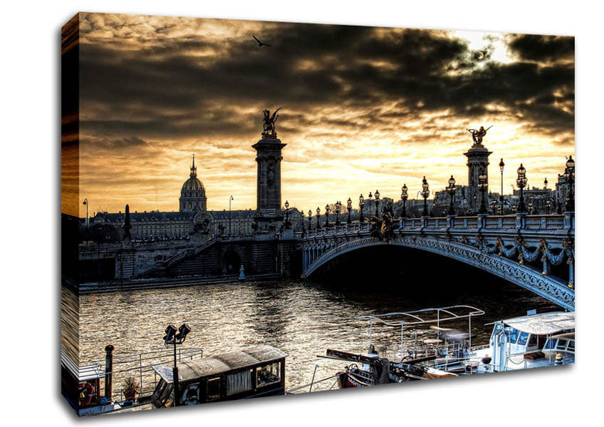 Paris Bridge Canvas Wall Art