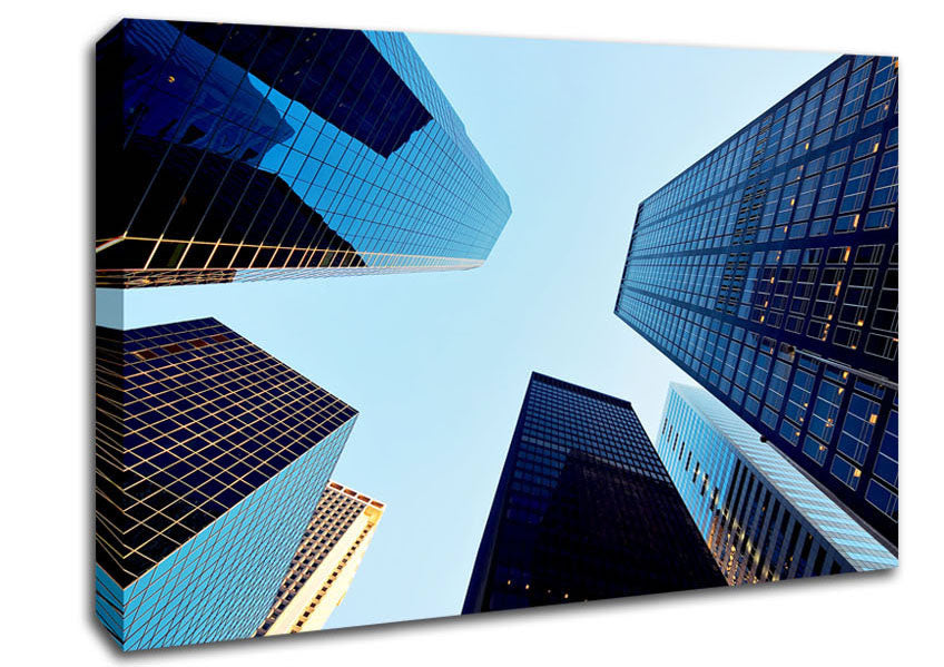 Skyscraper Skies Canvas Wall Art