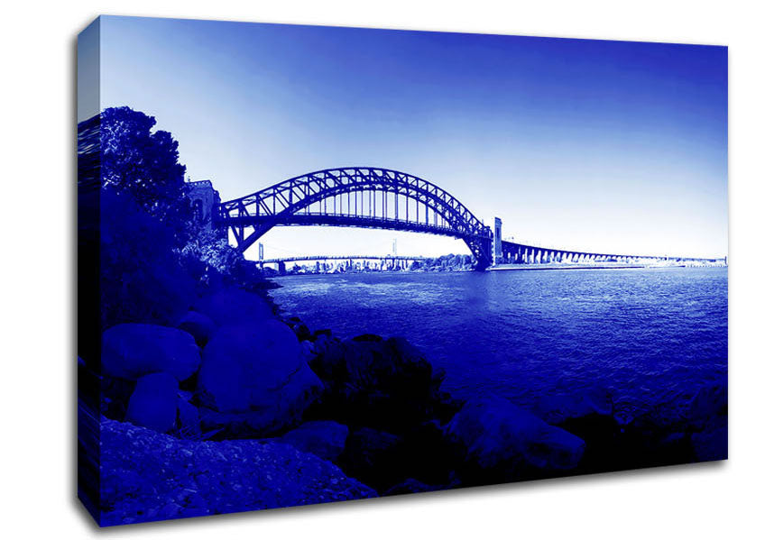 Sydney Harbour Bridge Stunning Blues Canvas Wall Art