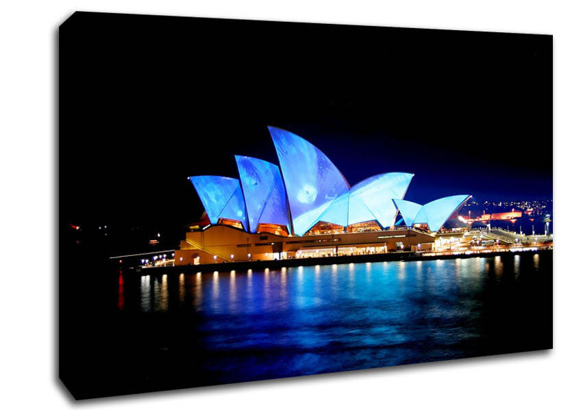 Sydney Opera House Night Glow Canvas Wall Art