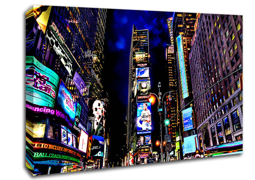 Times Square NYC Nights Canvas Wall Art