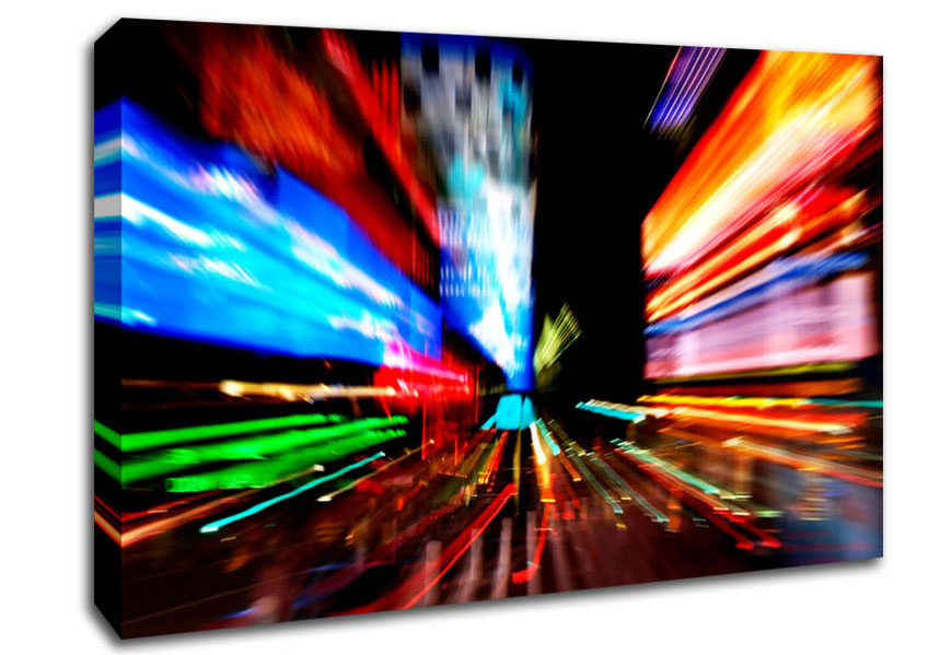 Tokyo City Lights Canvas Wall Art