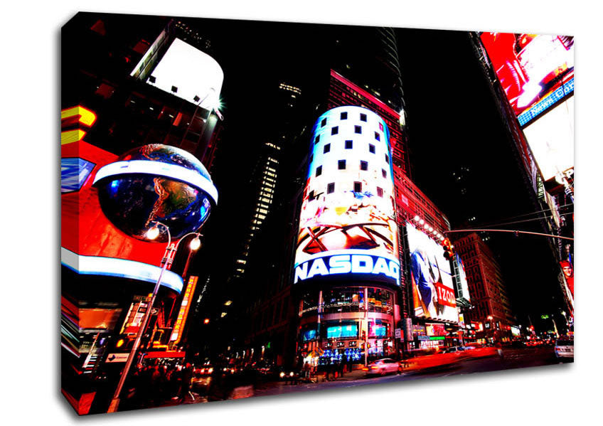 Tokyo Night Lights Canvas Wall Art