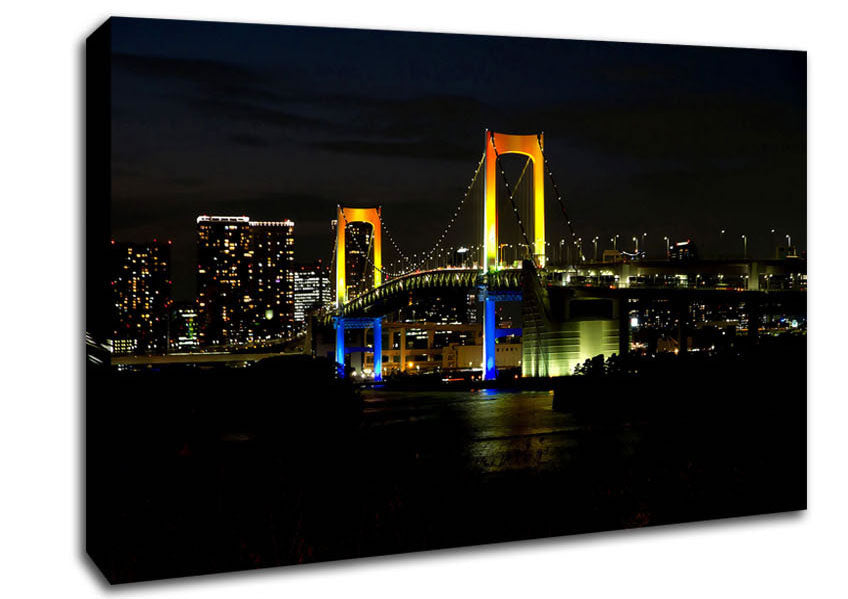 Tokyo Rainbow Bridge Canvas Wall Art