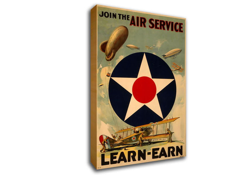 Air Service Canvas Wall Art