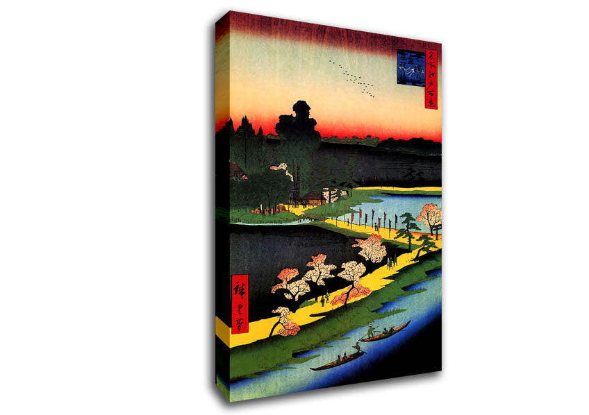Hiroshige Azuma Shrine And The Entwined Camphor Canvas Wall Art
