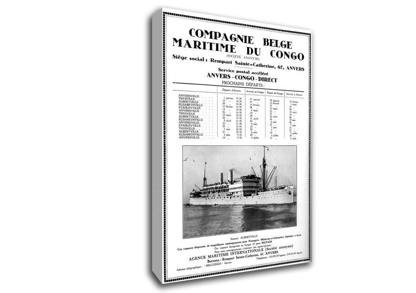 Belgian Congo Canvas Wall Art