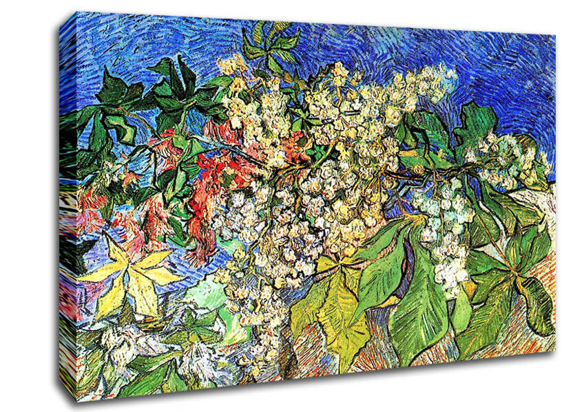 Van Gogh Blossoming Chestnut Branches Canvas Wall Art