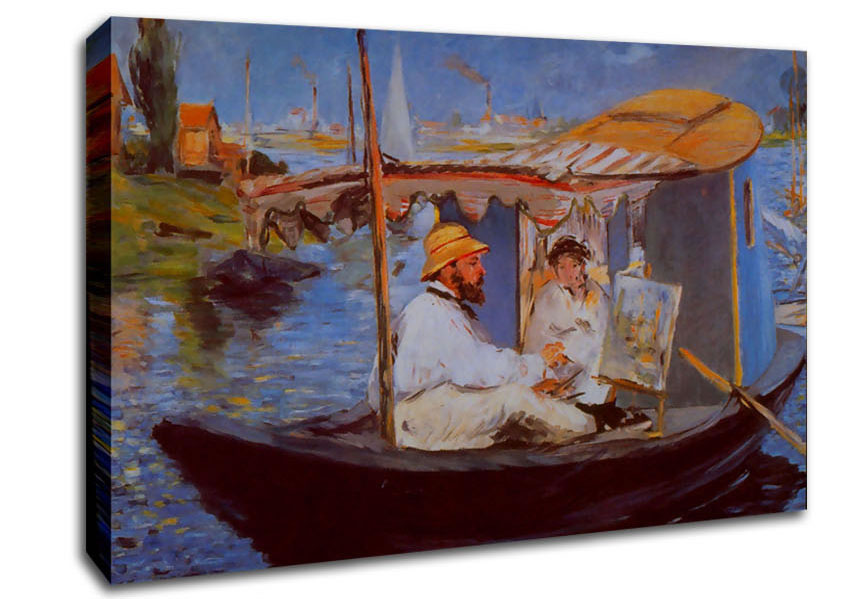 Claude Monet By Manet Canvas Wall Art