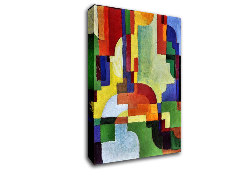 August Macke Coloured Forms 1 Canvas Wall Art