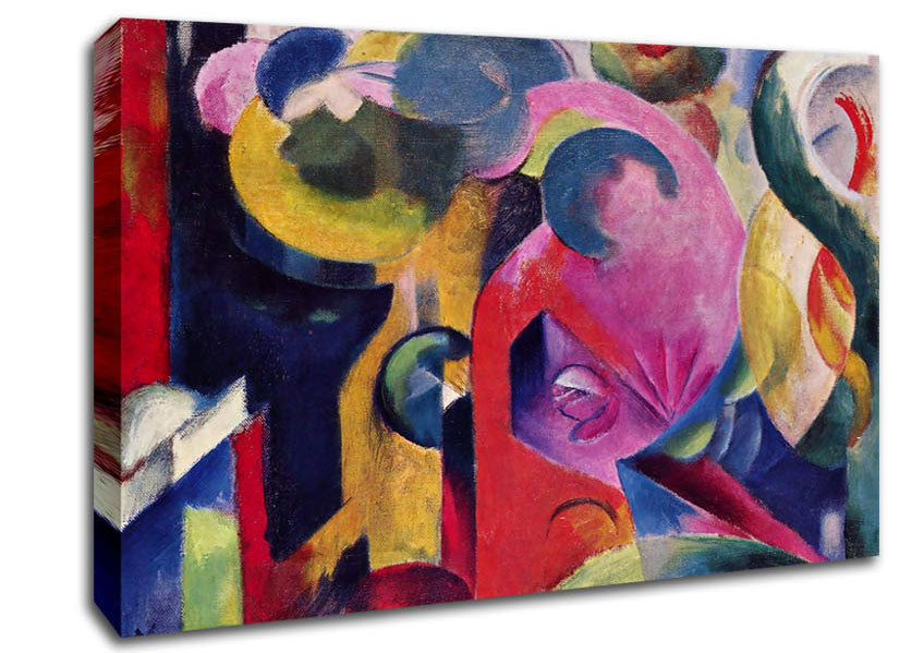 Franz Marc Composition 3 Canvas Wall Art